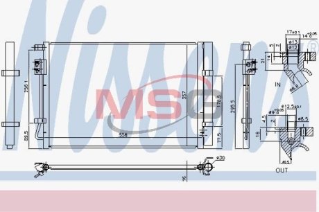 Радiатор кондицiонера NISSENS 940730