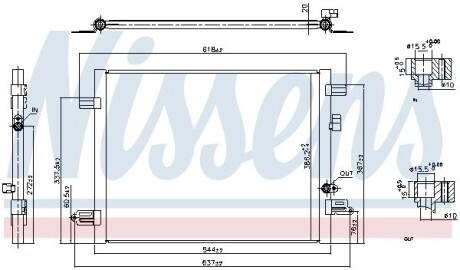 Радіатор кондиціонера First Fit NISSENS 941061