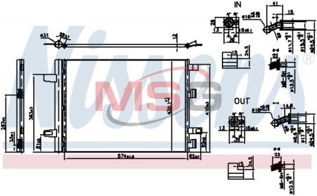 Радіатор кондиціонера First Fit NISSENS 941194 (фото 1)