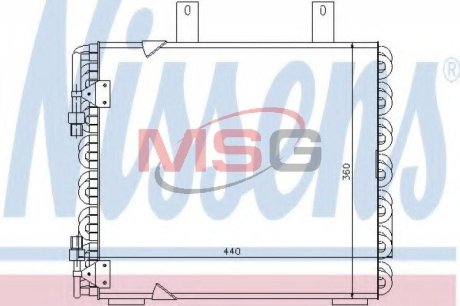 Конденсатор, кондиционер NISSENS 94172