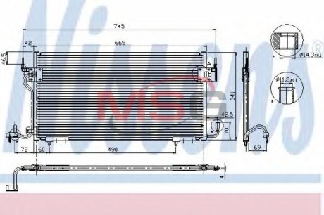 Конденсатор, кондиционер NISSENS 94218