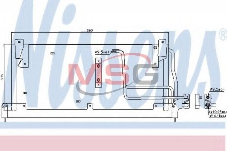 Конденсатор, кондиционер NISSENS 94228