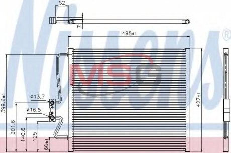 Конденсатор, кондиционер NISSENS 94275