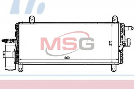 Конденсатор, кондиционер NISSENS 94280