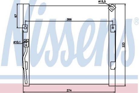 Конденсатор, кондиционер NISSENS 94289