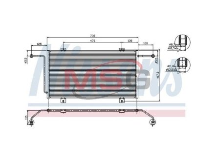 Конденсатор, кондиционер NISSENS 94326