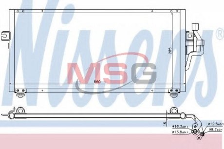 Конденсатор, кондиционер NISSENS 94357