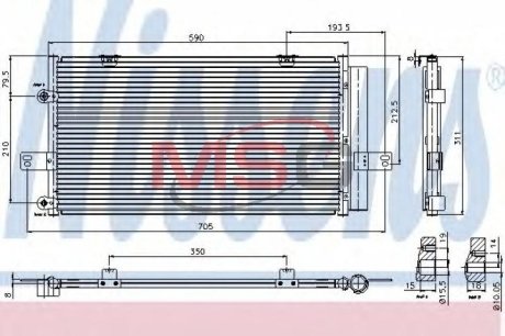 Конденсатор, кондиционер NISSENS 94652