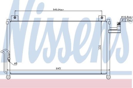 Конденсатор, кондиционер NISSENS 94742