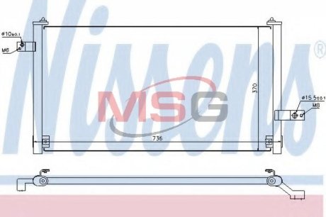 Конденсатор, кондиционер NISSENS 94847