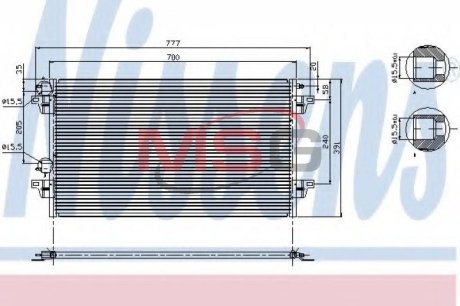 Конденсатор, кондиционер NISSENS 94856