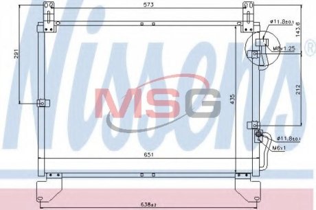 Конденсатор, кондиционер NISSENS 94861