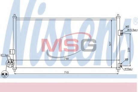 Конденсатор, кондиционер NISSENS 94889