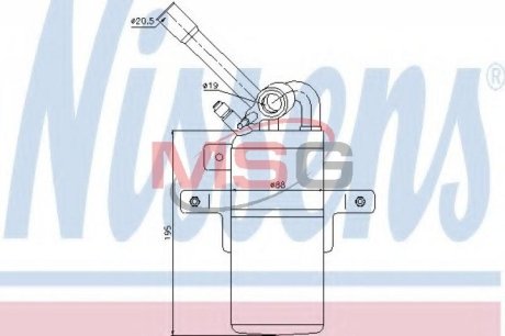 Осушувач кондиціонера NISSENS 95331