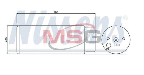 Осушувач кондиціонера MERCEDES ML-CLASS W 163 (98-) NISSENS 95380