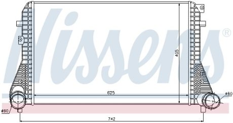 Радіатор інтеркулера NISSENS 96542 (фото 1)