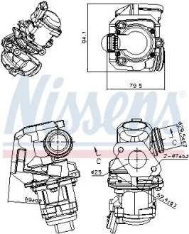 Клапан EGR First Fit NISSENS 98150