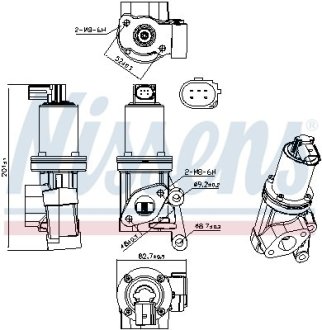 Клапан рециркуляціі ВГ (EGR) First Fit NISSENS 98312