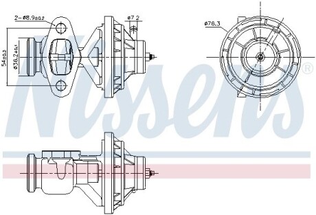 Клапан рециркуляції ВГ First Fit NISSENS 98390