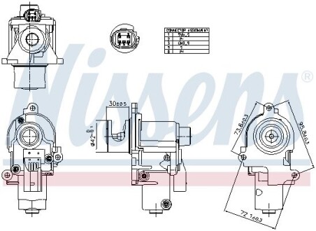 Клапан EGR NISSENS 98553