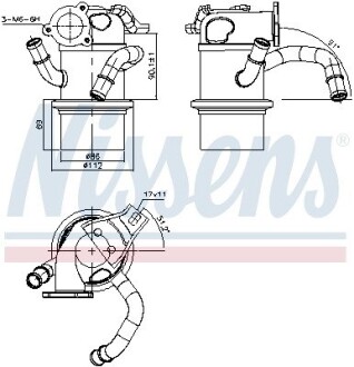 Радіатор віпрацьованних газів VW TIGUAN (2008) 2.0 TDI NISSENS 989315