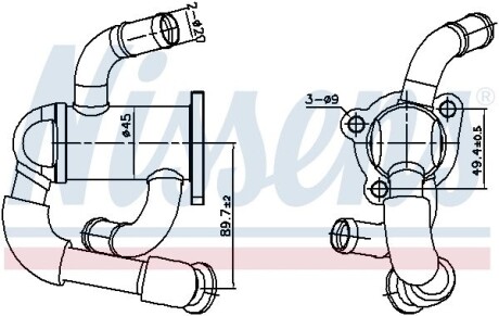 Радiатор рециркуляцiї ВГ First Fit NISSENS 989433