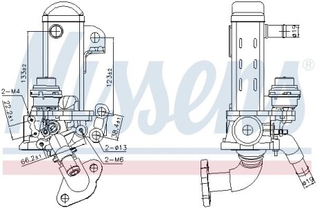 Радiатор рециркуляцiї ВГ First Fit NISSENS 989461 (фото 1)