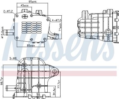 Радіатор віпрацьованних газів CITROEN JUMPER/ PEUGEOT BOXER NISSENS 989481