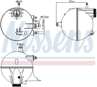 Розширювальний бачок NISSENS 996295 (фото 1)