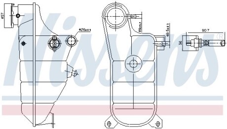 Розширювальний бачок NISSENS 996364