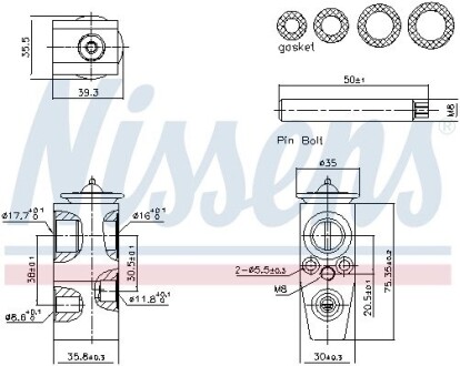 Клапан кондиціонера First Fit NISSENS 999445