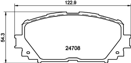 Гальмівні колодки TOYOTA Yaris/Prius \'\'F "06>> NISSHINBO NP1060