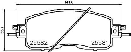 Колодки тормозные дисковые передние Nissan Teana 2.5 (13-) NISSHINBO NP2040