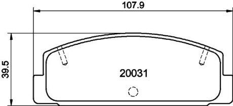 Гальмівні колодки MAZDA 6 323 626 Premacy -07 NISSHINBO NP5004