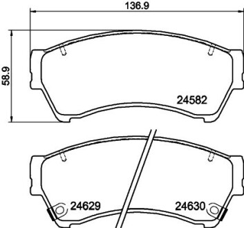 Колодки тормозные дисковые передние Mazda 6 1.8 2.0, 2.2 (07-) NISSHINBO NP5017