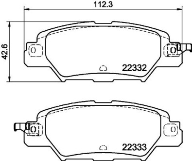 Колодки тормозные дисковые Mazda CX-5 (11-) NISSHINBO NP5051