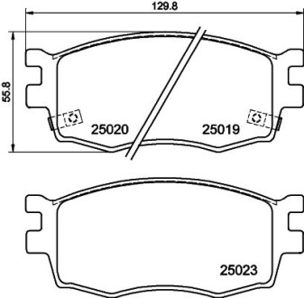 Гальмівні колодки HYUDNAI/KIA Accent/i20/Rio \'\'F \'\'05-11 PR2 NISSHINBO NP6084