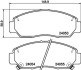 Колодки тормозные дисковые передние Honda Accord VII 3.0, 3.5 (07-12), FR-V 1.8, 2.0 (04-) NISSHINBO NP8007 (фото 1)