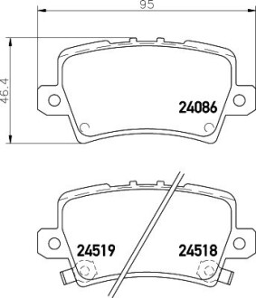 Гальмівні колодки HONDA Civic "R "06-12 NISSHINBO NP8039