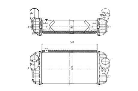 Радіатор інтеркулера NRF 309066