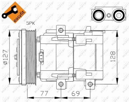 Компрессор, кондиционер NRF 32061