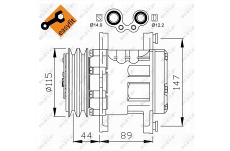 Компрессор, кондиционер NRF 32207