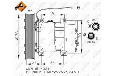 Компрессор, кондиционер NRF 32700