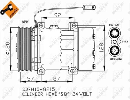 Компрессор, кондиционер NRF 32752