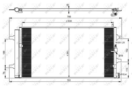 Конденсатор, кондиционер NRF 350069