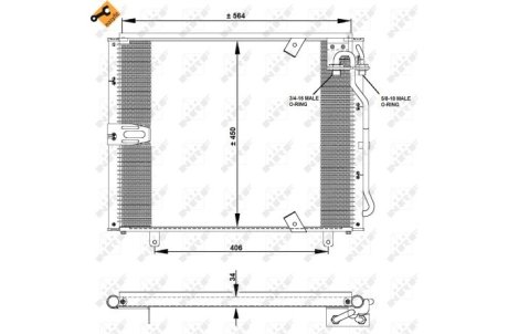 Конденсатор, кондиционер NRF 35132