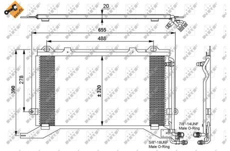 Конденсатор, кондиционер NRF 35240