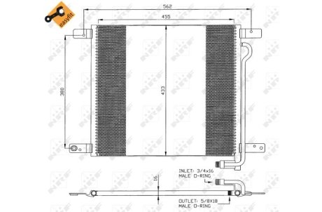 Конденсатор, кондиционер NRF 35325