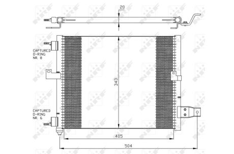 Конденсатор, кондиционер NRF 35360