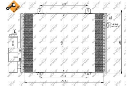 Конденсатор, кондиционер NRF 35379